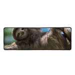 Happy Sloth Print Long Kitchen Mat
