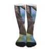 Happy Sloth Print Long Socks