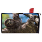 Happy Sloth Print Mailbox Cover