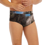 Happy Sloth Print Men's Briefs