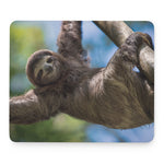 Happy Sloth Print Mouse Pad