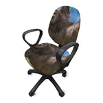 Happy Sloth Print Office Chair Cover
