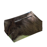 Happy Sloth Print Rectangle Tissue Box Cover
