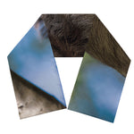 Happy Sloth Print Scarf