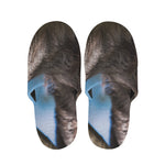 Happy Sloth Print Slippers