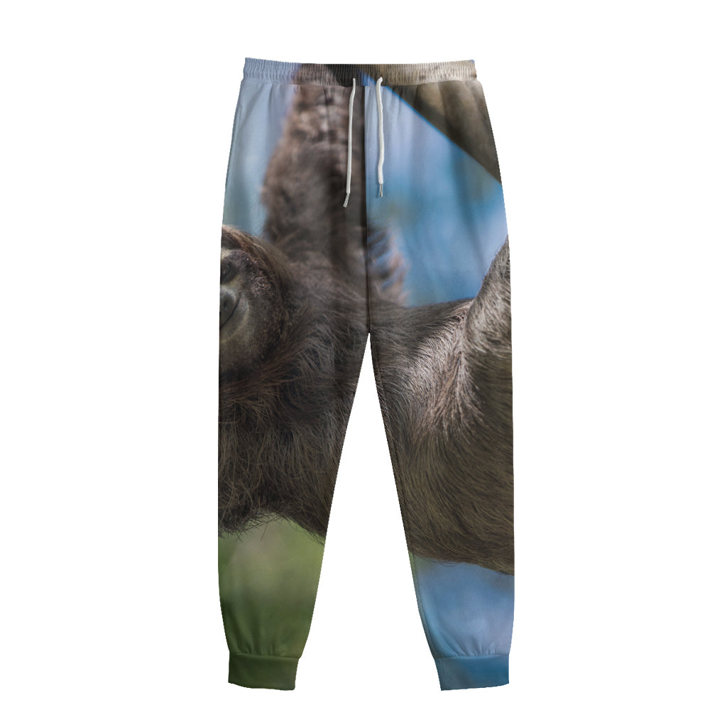 Happy Sloth Print Sweatpants