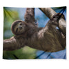 Happy Sloth Print Tapestry