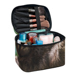 Happy Sloth Print Travel Makeup Bag