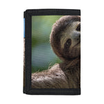 Happy Sloth Print Trifold Wallet