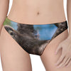 Happy Sloth Print Women's Thong