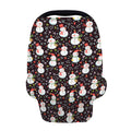 Happy Snowman Pattern Print Baby Seat Cover
