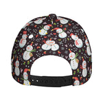 Happy Snowman Pattern Print Baseball Cap