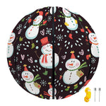 Happy Snowman Pattern Print Basketball