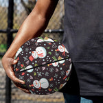 Happy Snowman Pattern Print Basketball