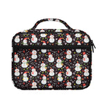 Happy Snowman Pattern Print Briefcase Bible Bag