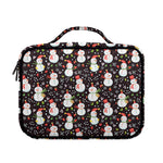 Happy Snowman Pattern Print Briefcase Bible Bag