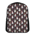 Happy Snowman Pattern Print Casual Backpack