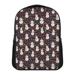 Happy Snowman Pattern Print Casual Backpack