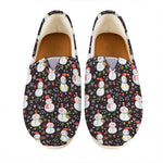 Happy Snowman Pattern Print Casual Shoes