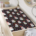 Happy Snowman Pattern Print Changing Pad Cover