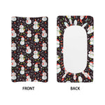 Happy Snowman Pattern Print Changing Pad Cover