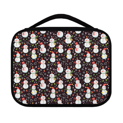Happy Snowman Pattern Print Classic Bible Case