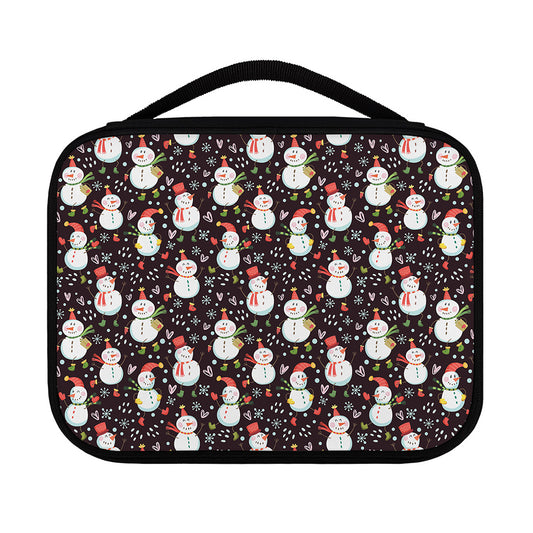 Happy Snowman Pattern Print Classic Bible Case
