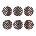 Happy Snowman Pattern Print Coaster Set