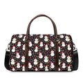 Happy Snowman Pattern Print Duffel Bag