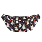 Happy Snowman Pattern Print Fanny Pack