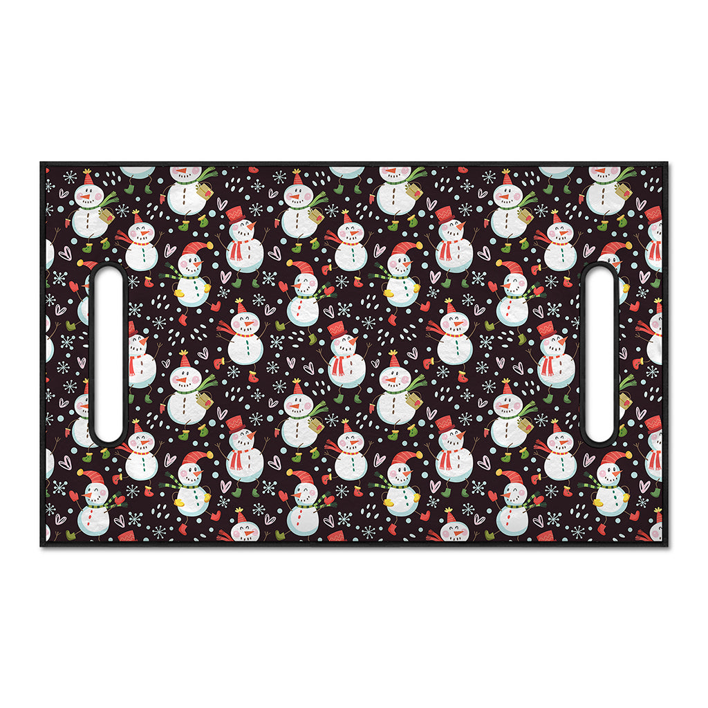 Happy Snowman Pattern Print Golf Cart Seat Cover