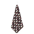 Happy Snowman Pattern Print Hand Towel