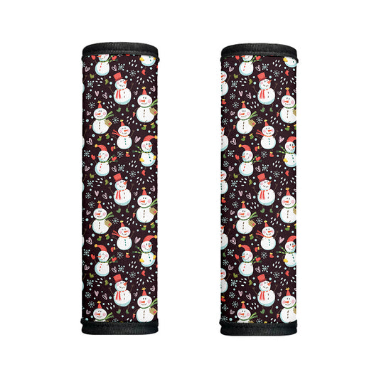 Happy Snowman Pattern Print Handle Covers