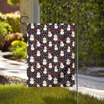 Happy Snowman Pattern Print House Flag