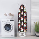 Happy Snowman Pattern Print Ironing Board Cover