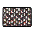 Happy Snowman Pattern Print Kitchen Mat
