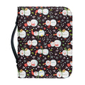 Happy Snowman Pattern Print Leather Bible Cover