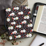 Happy Snowman Pattern Print Leather Bible Cover