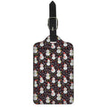 Happy Snowman Pattern Print Luggage Tag