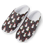 Happy Snowman Pattern Print Mesh Casual Shoes