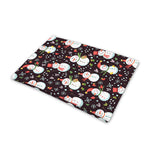 Happy Snowman Pattern Print Pet Cooling Mat Cover