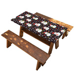 Happy Snowman Pattern Print Picnic Table Cover