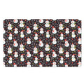 Happy Snowman Pattern Print Polyester Doormat