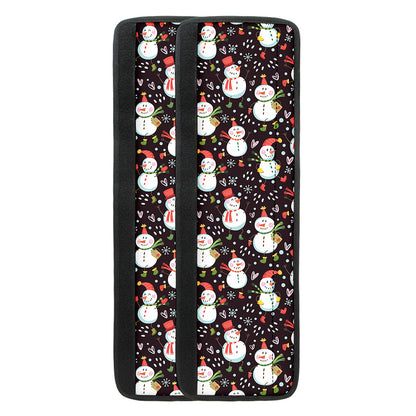 Happy Snowman Pattern Print Refrigerator Handle Covers