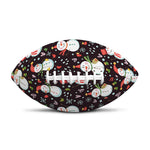 Happy Snowman Pattern Print Rugby Ball