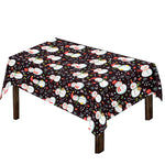 Happy Snowman Pattern Print Tablecloth