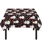 Happy Snowman Pattern Print Tablecloth