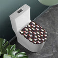 Happy Snowman Pattern Print Toilet Lid Cover