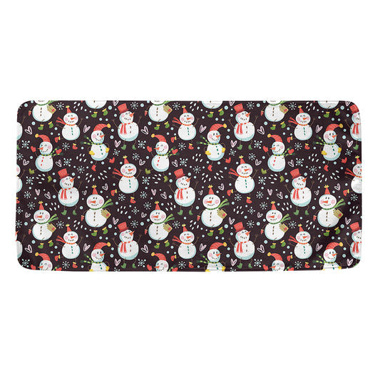 Happy Snowman Pattern Print Towel