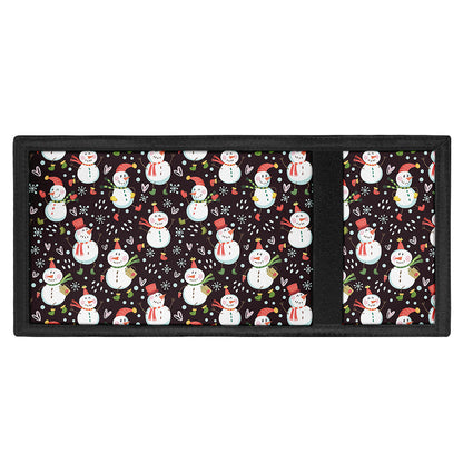 Happy Snowman Pattern Print Trifold Wallet